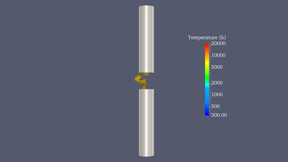 Arc length at 1 inch gap